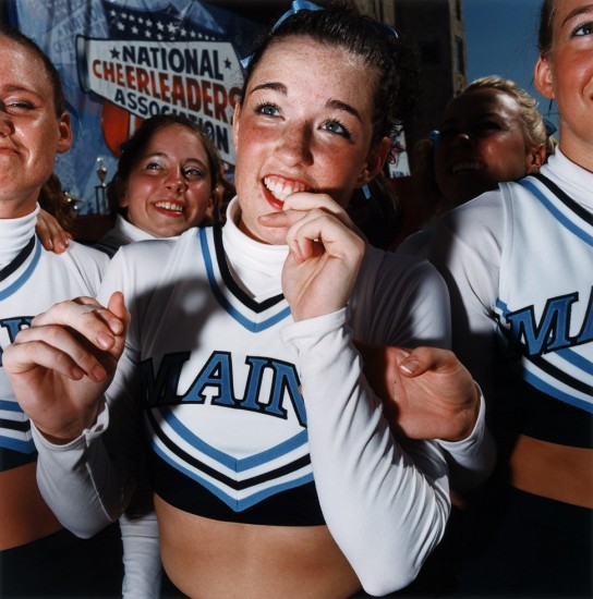 Click for sizes / editions / prices. Brian Finke, Untitled (Cheerleading 19)