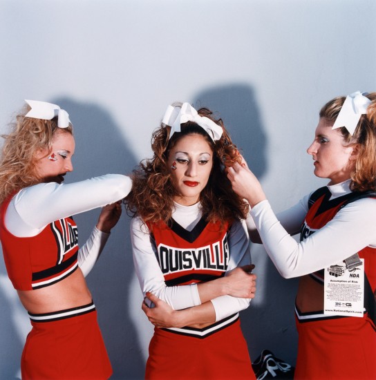 Click for sizes / editions / prices. Brian Finke, Untitled (Cheerleading 15)