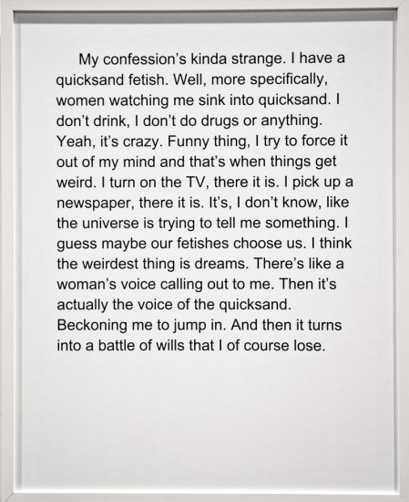 Click for sizes / editions / prices. Sophie Barbasch, confession