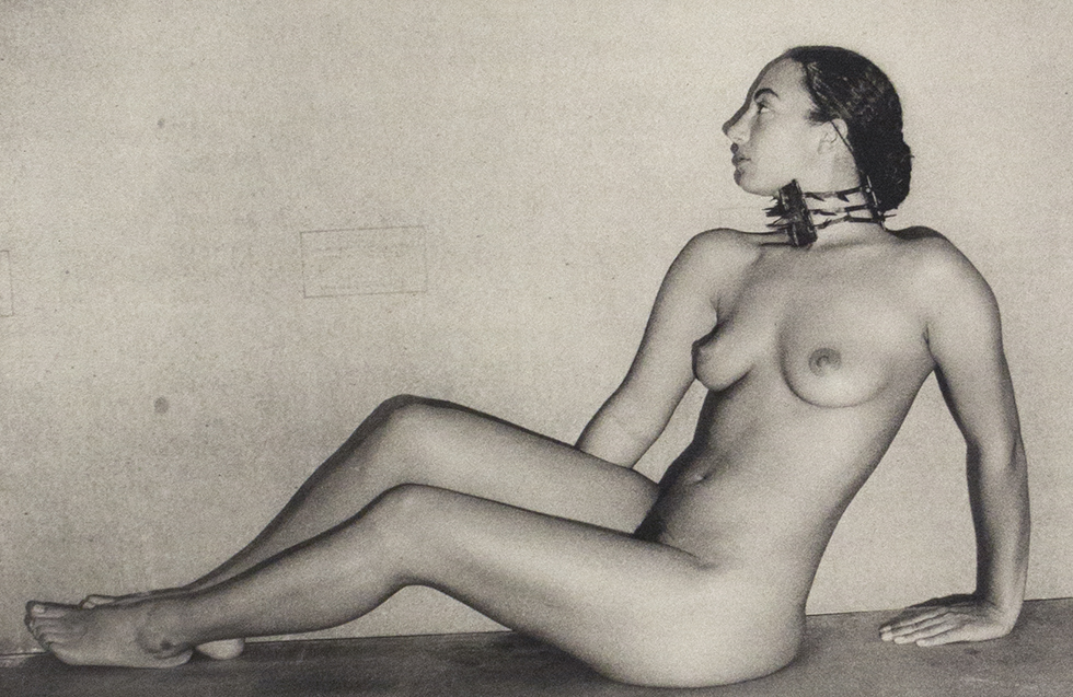 Nude with One Thing On by Sheila Metzner