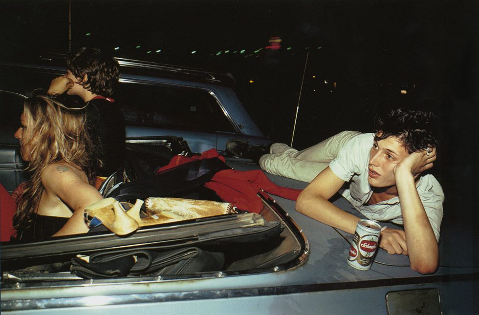 French Chris at the drive-in, NJ by Nan Goldin