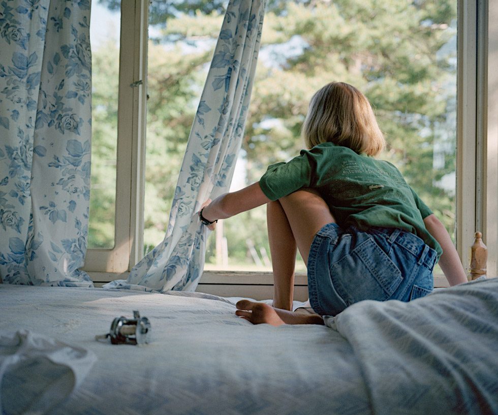 Katie Looking Out Window by Blake Fitch