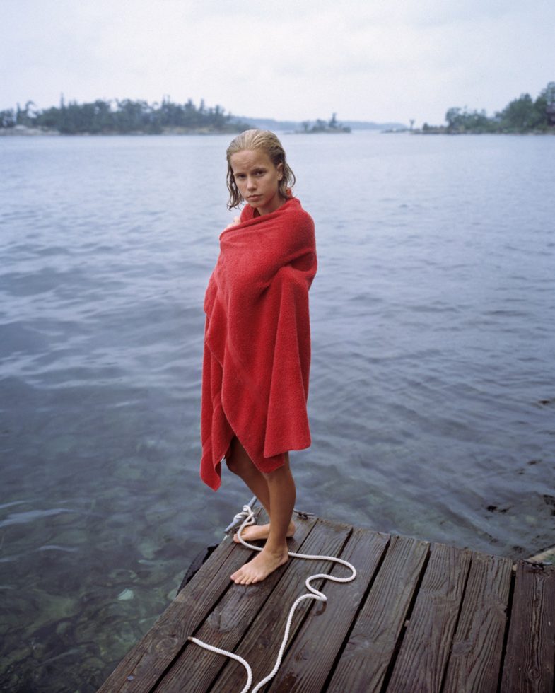 Katie in Red Towel by Blake Fitch