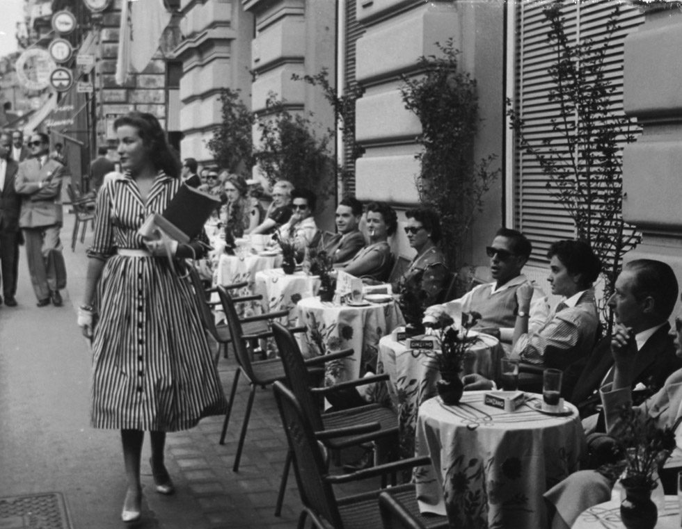 Daniell Scotti, Starlet on Via Veneto, Rome, Italy by George Daniell