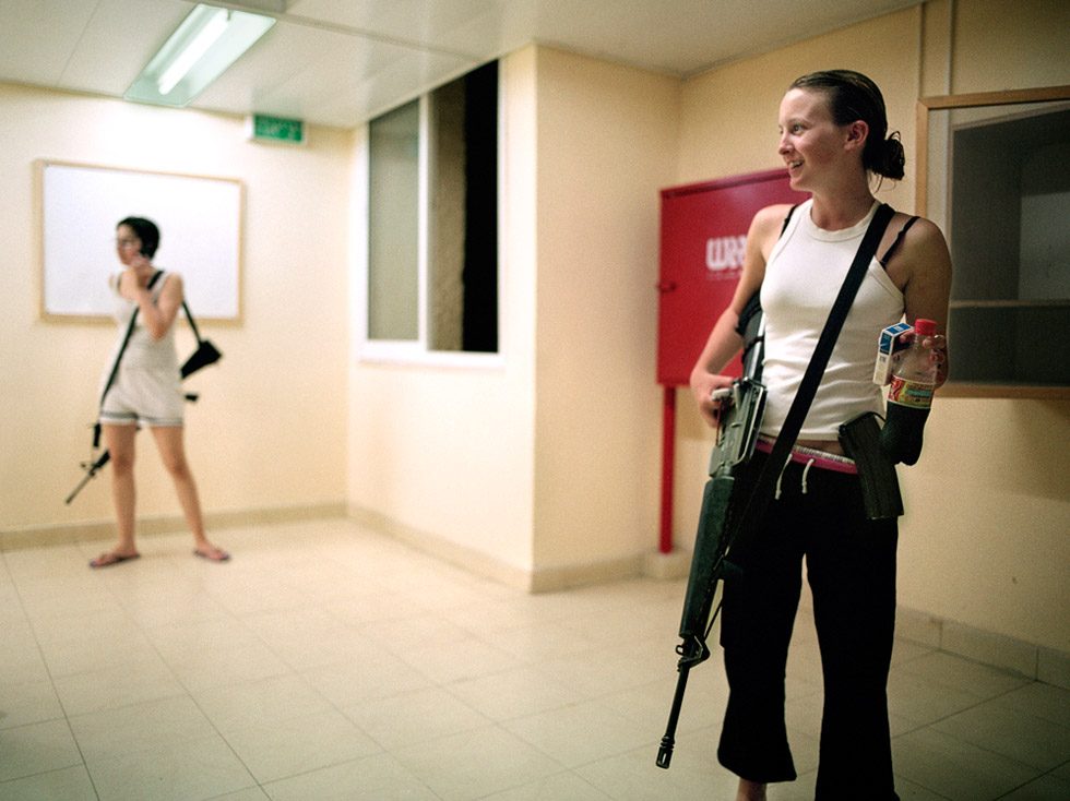 Stepping outside for a cigarette before taking a shower by Rachel Papo