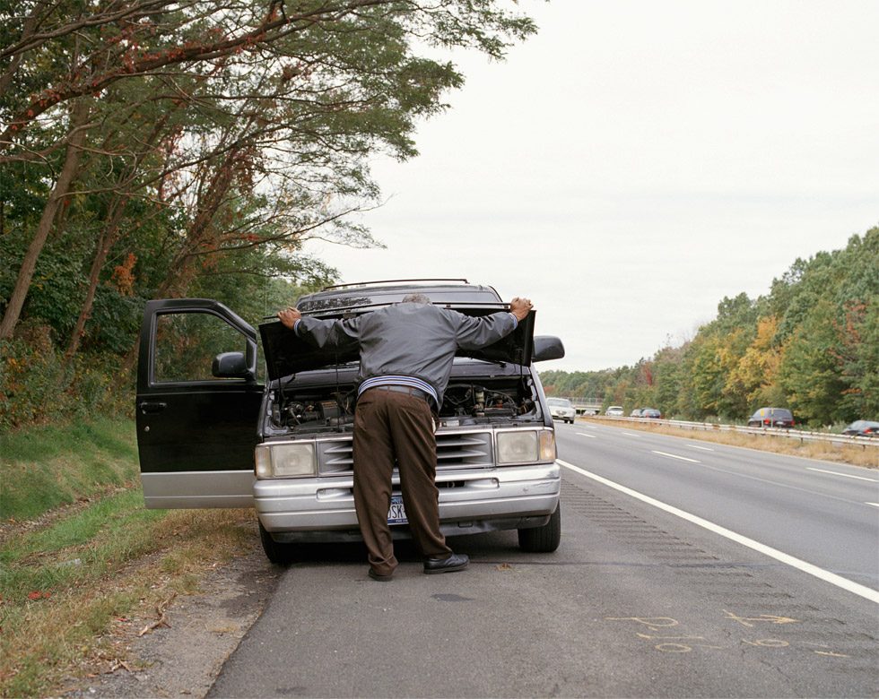 Man, Route 17, New York by Amy Stein