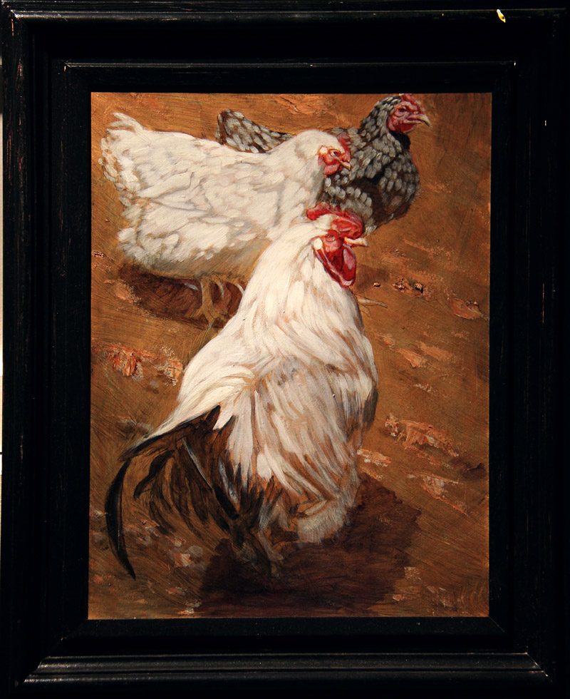 [Hippolyte-Alexandre Michallon (1849-1930)] Le Coq Domestique et les Poules by Mark Beard