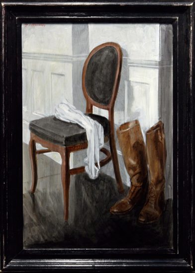 Mark Beard, Bruce Sargeant, Still Life with Chair Shirt and Hunting Boots