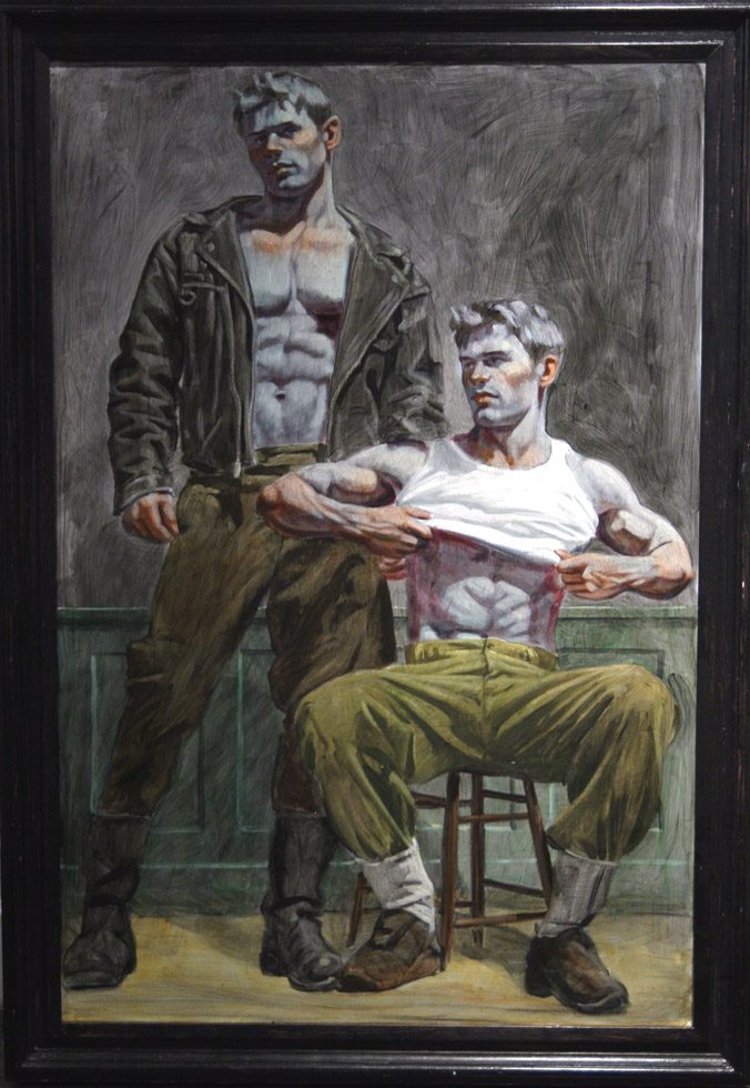 Mark Beard, Bruce Sargeant, Leather Jacket and White T-Shirt by 