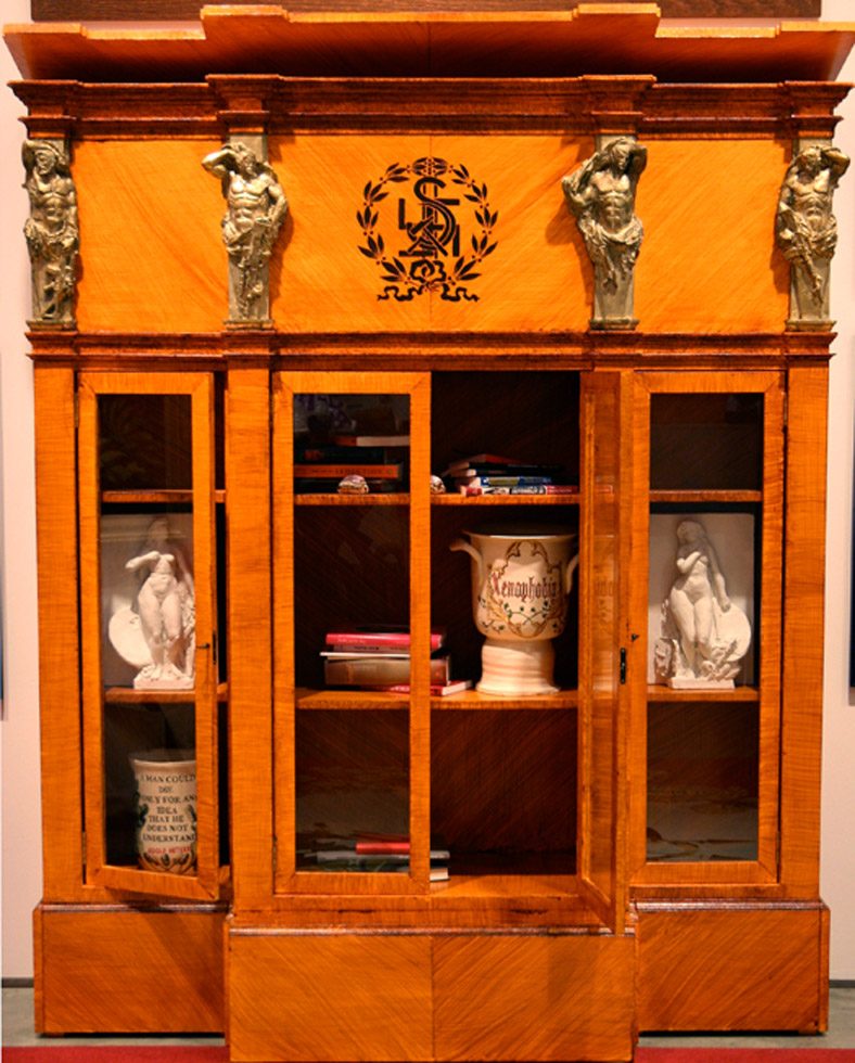 Ideology Bookcase with detachable Treasure Coffer by Mark Beard