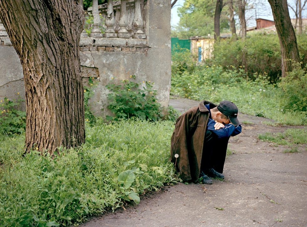 Untitled (Sergej Crouching) by Andrea Diefenbach