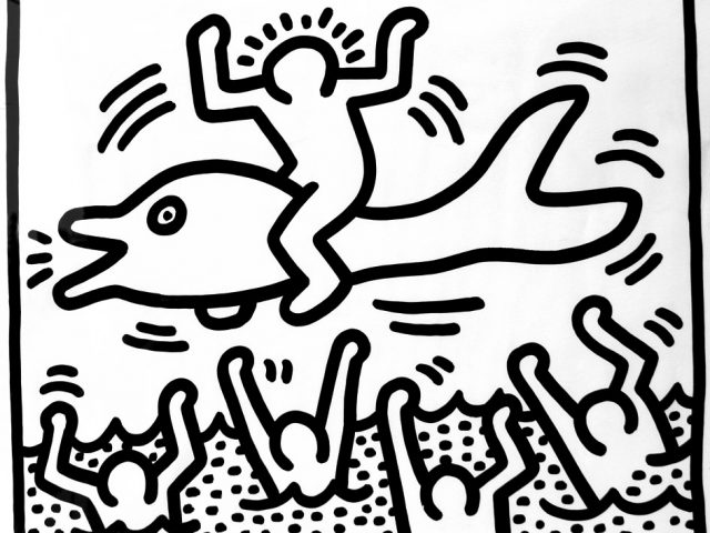 Keith Haring, Boy with Dolphin