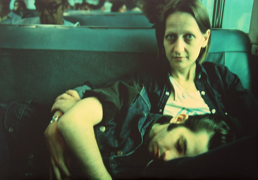 Suzanne and Philippe on the train, Long Island, NY by Nan Goldin