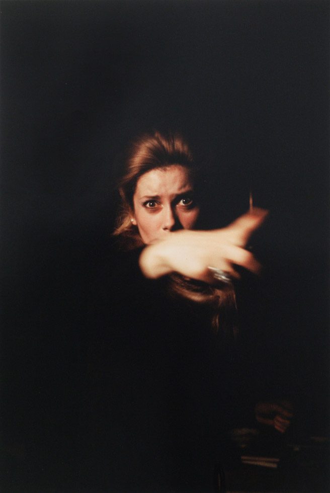 Catherine Deneuve, Pointing by Jerry Schatzberg