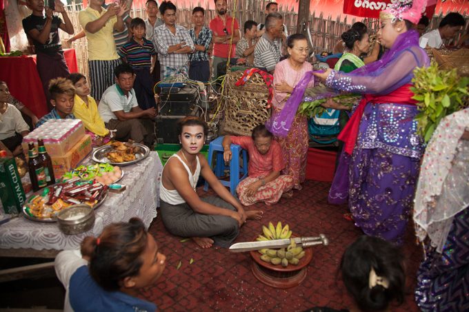 Mariette Pathy Allen, An Acolyte to a Spirit Medium, During a Ceremony, Near Mandalay, Burma