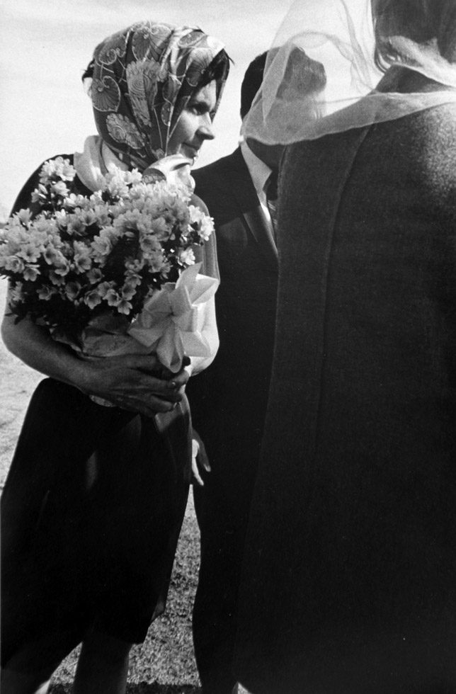 Untitled (Woman with Bouquet, from the series “Tulsa”) by Larry Clark