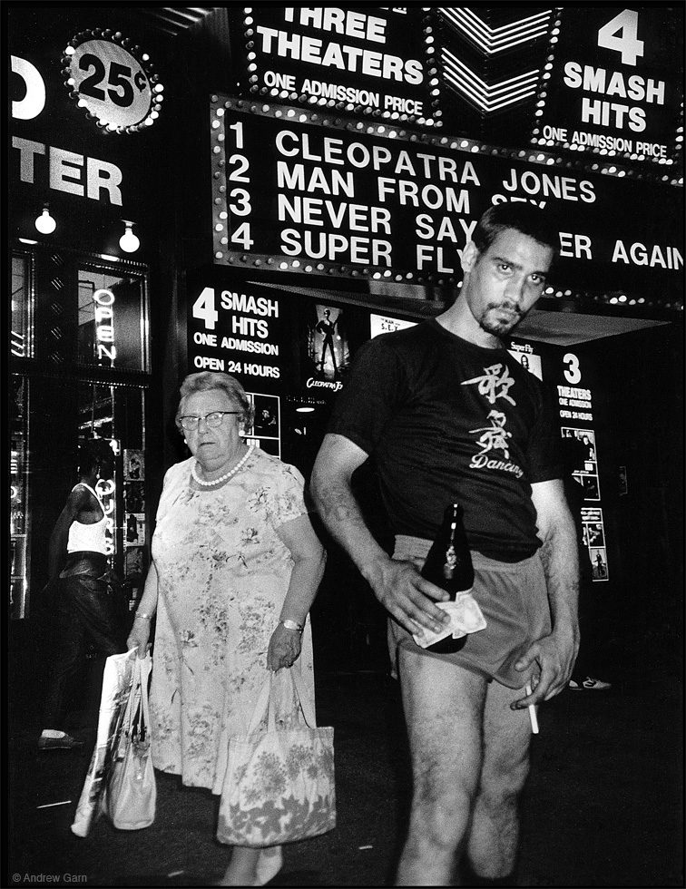 Silver and Old Lady, 42nd Street by Andrew Garn