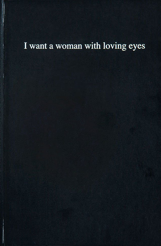 I want a woman with loving eyes by Sophie Barbasch