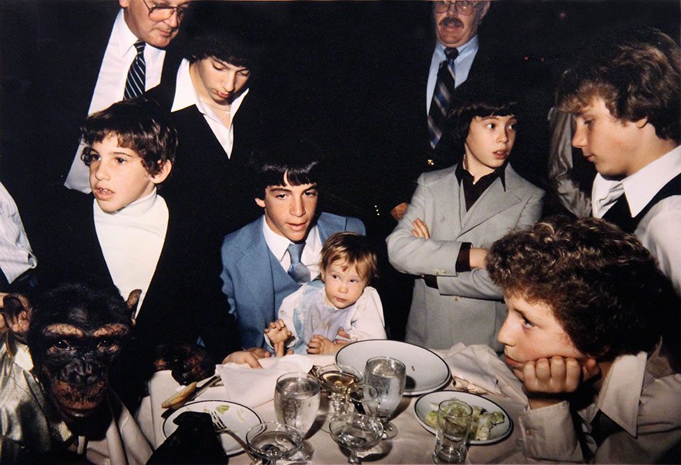 Zippy the Chimp at Bar Mitzvah by Jeff Mermelstein