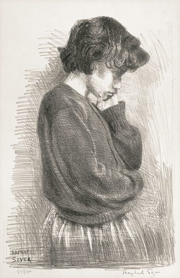 Click for sizes / editions / prices. Raphael Soyer, Adolescence