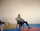 Artist in her studio, Project One, 10th at Howard Street