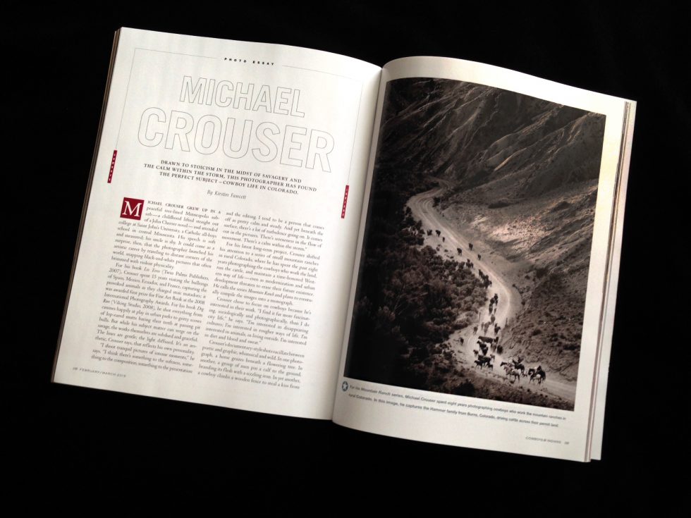 Michael Crouser, Cowboys & Indians press by 