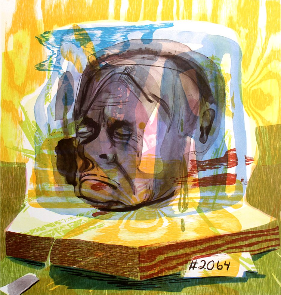 Untitled (Head of Timothy Leary) by Dana Schutz