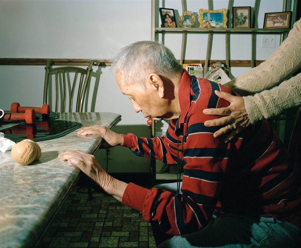 My grandfather exercising by Paolo Morales