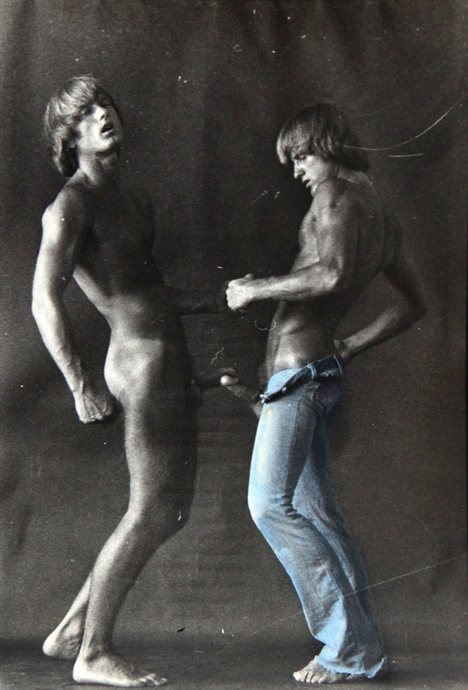 Double Self Portrait in Blue Jeans by Peter Berlin