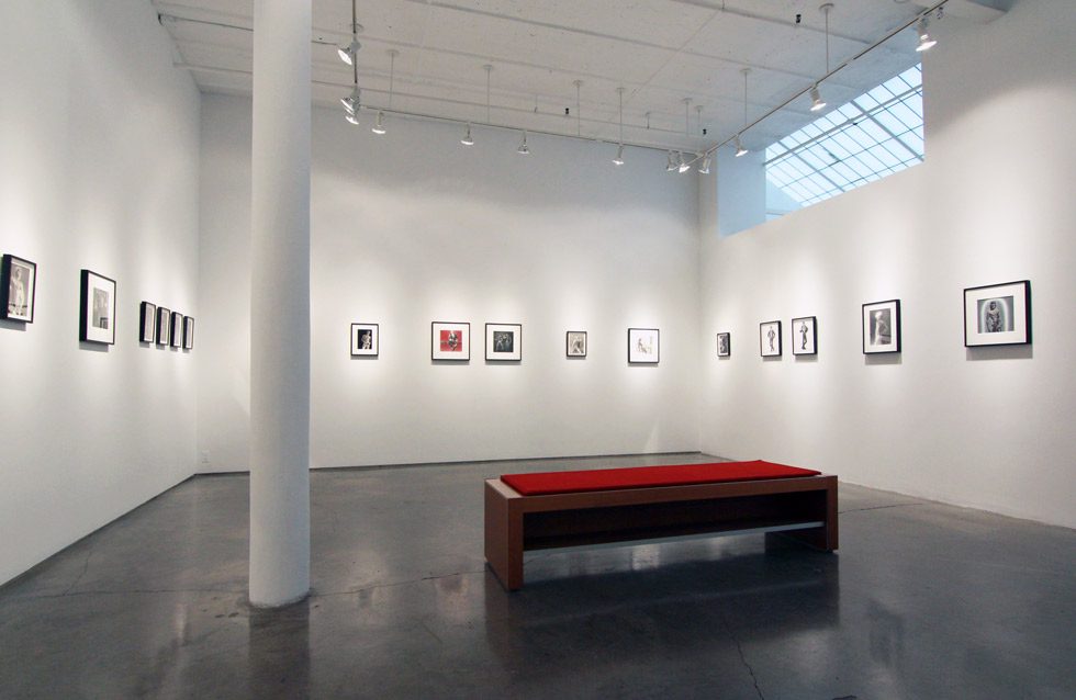 Photograph of an exhibit of Peter Berlin's photographs at CLAMP in NYC