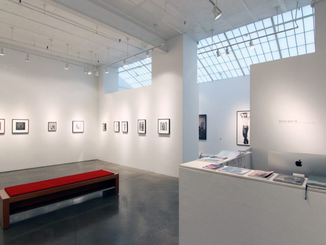 Photograph of an exhibit of Peter Berlin's photographs at CLAMP in NYC