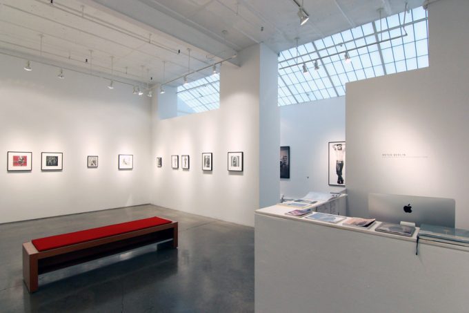 Photograph of an exhibit of Peter Berlin's photographs at CLAMP in NYC