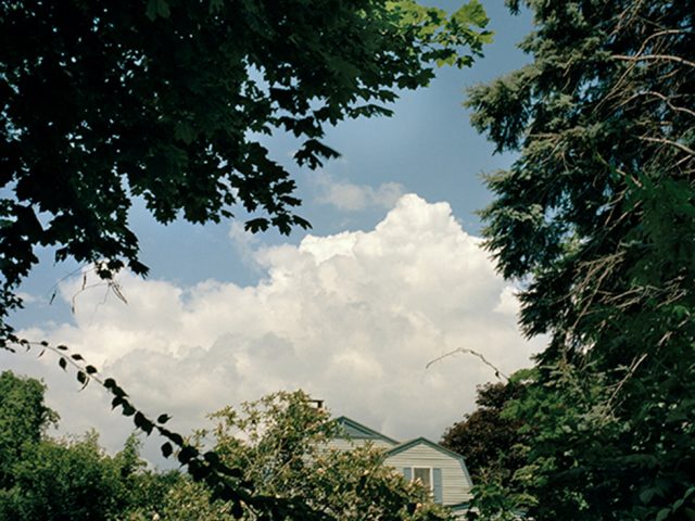 Denny, Frances F., House, through the trees