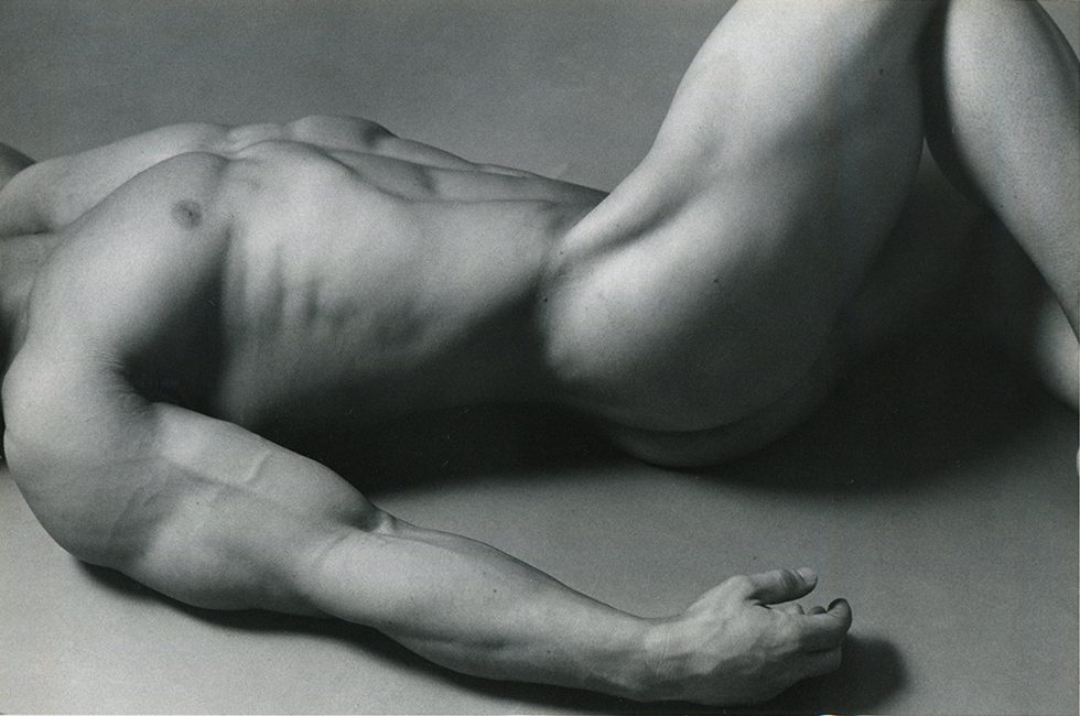 Reclining Nude Bodybuilder by Karen Tweedy-Holmes