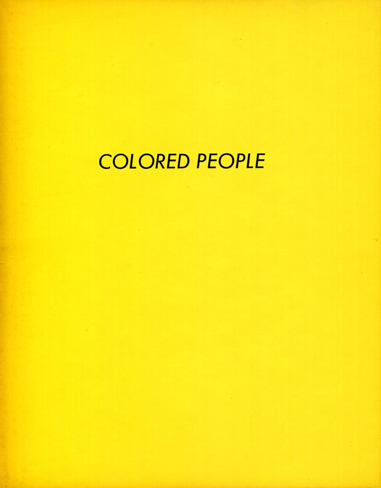 Colored People by Ed Ruscha