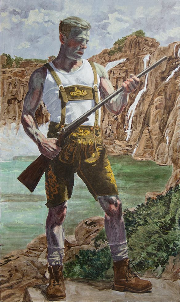 Hunter in Lederhosen by Mark Beard