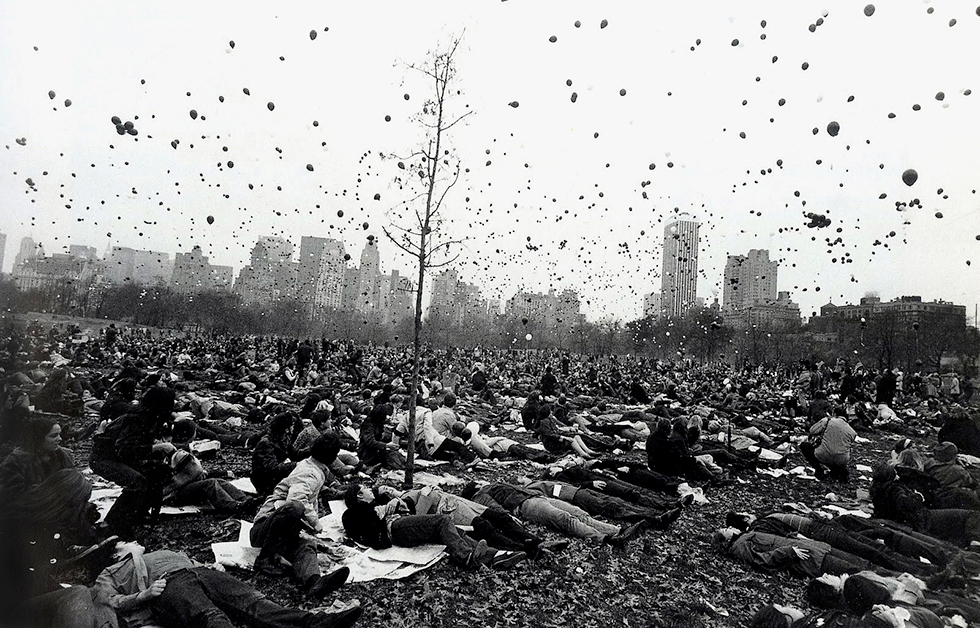 Peace Demonstration, Central Park, New York by Garry Winogrand