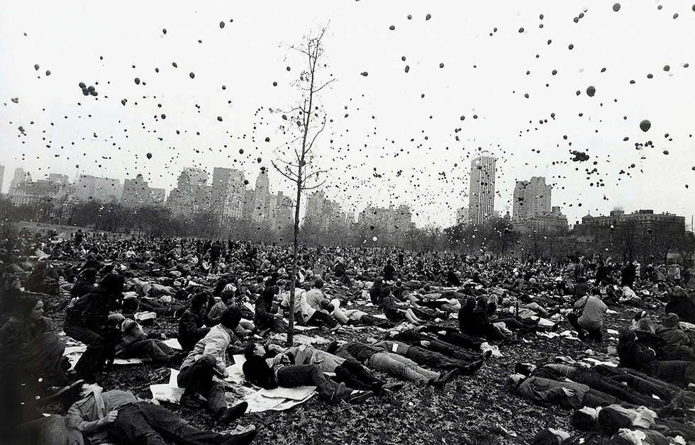 Peace Demonstration, Central Park, New York by Garry Winogrand