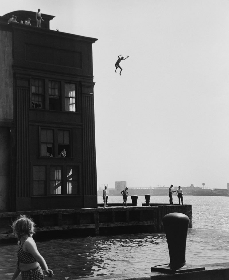 Boy Jumping into the Hudson River, NYC by Ruth Orkin