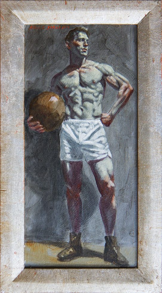 Mark Beard, [Bruce Sargeant (1898-1938)] Benjamin Holding Medicine Ball by 