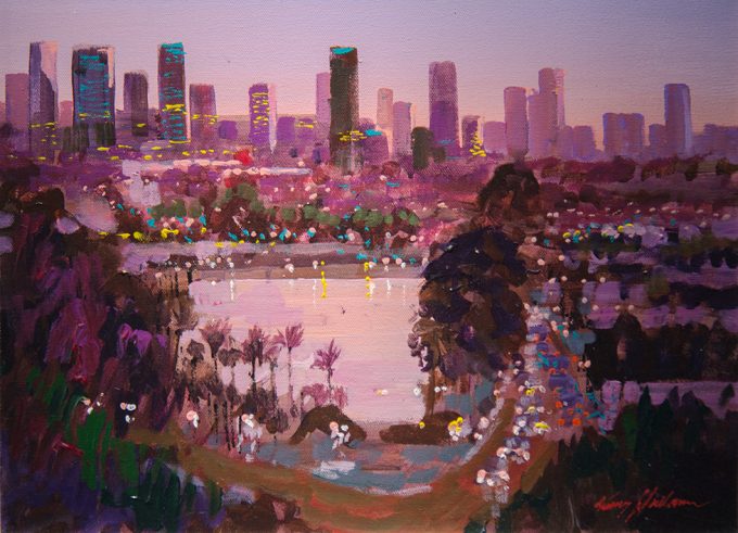 Click for sizes / editions / prices. Kerry Hallam, L.A. Dusk