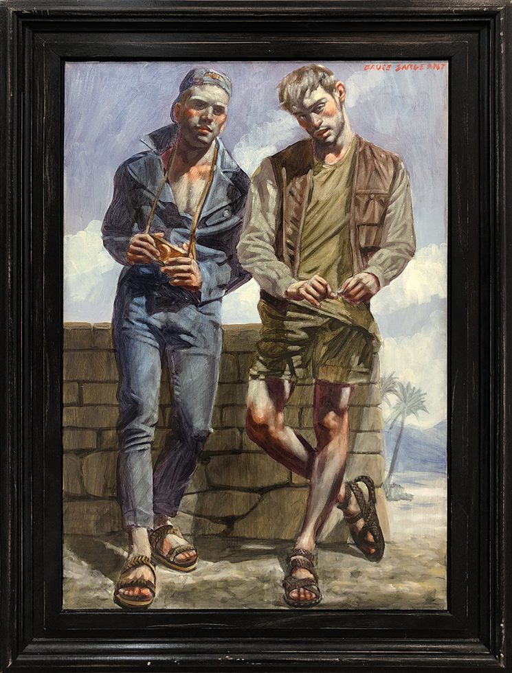 [Bruce Sargeant (1898-1938)] Two Young Men in Sandals by Mark Beard