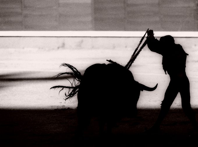 Click for sizes / editions / prices. Michael Crouser, Banderillero Silhouette