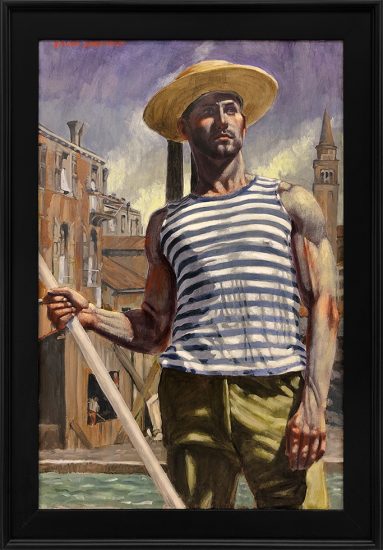 Mark Beard, [Bruce Sargeant (1898-1938)] Gondolier Looking Into the Distance