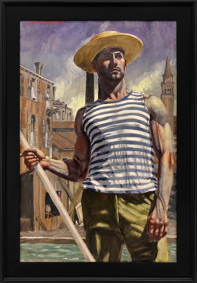 [Bruce Sargeant (1898-1938)] Gondolier Looking Into the Distance by Mark Beard