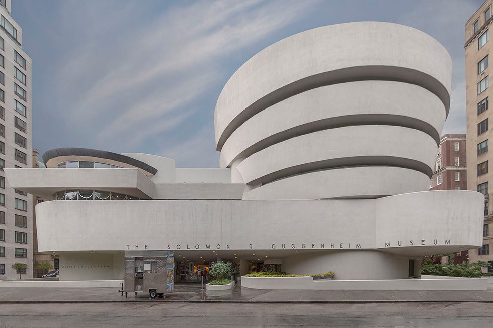 Photograph of the Guggenheim Museum in New York City