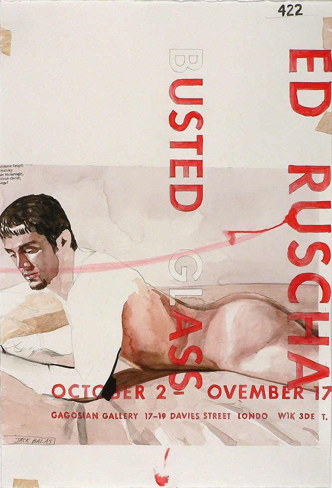 Ed Ruscha (B)usted (Gl)ass (#422) by Jack Balas