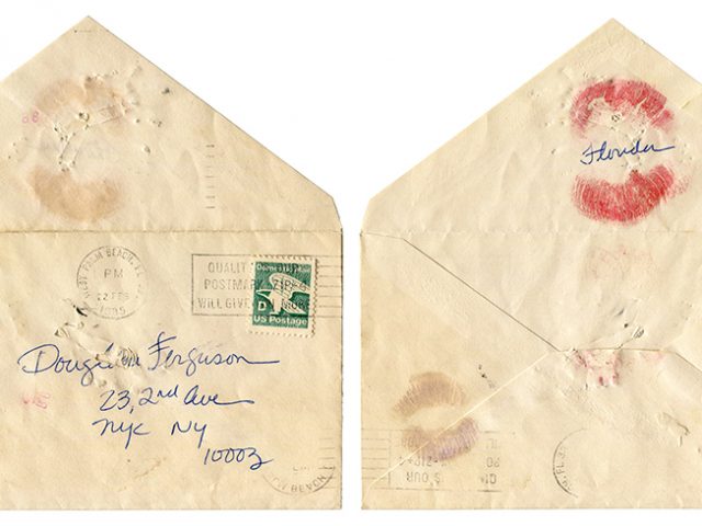 Greer Lankton, Envelope addressed to Douglas Furguson