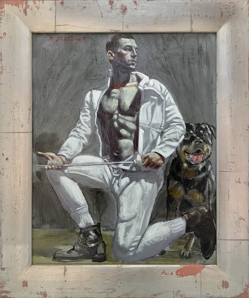 [Bruce Sargeant (1898-1938)] Fencer with Dog by Mark Beard