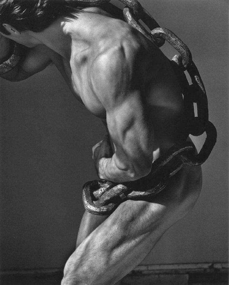 Man with Chain, Los Angeles by Herb Ritts